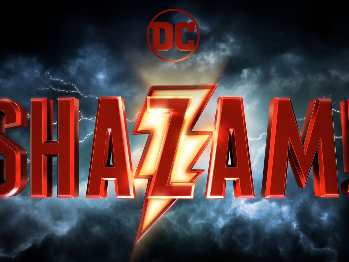 Shazam Movie logo, 2019