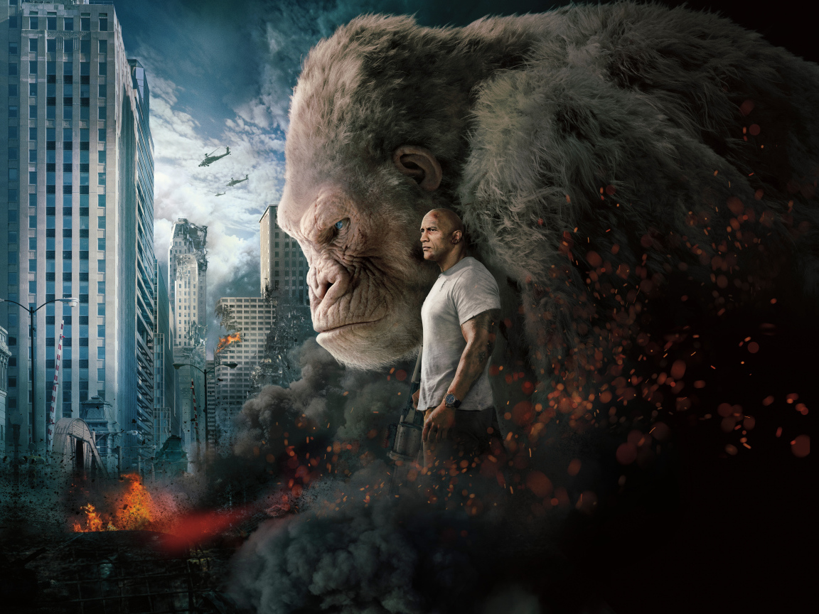 Персонажи фильма Рэмпейдж, 2018