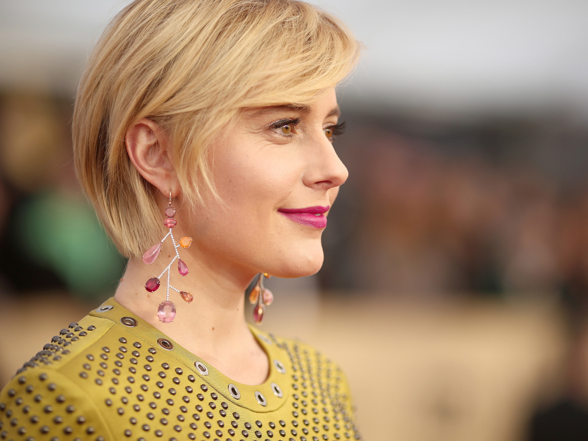 Американская актриса Грета Гервиг с очаровательной улыбкой