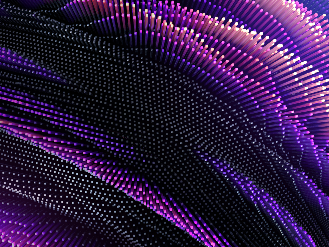 Сиреневые неоновые абстрактные линии 