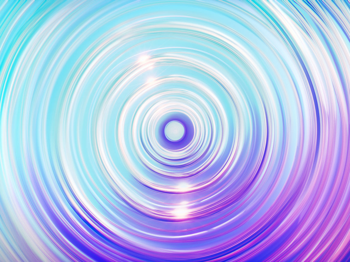 Абстрактные неоновые волны в воронке