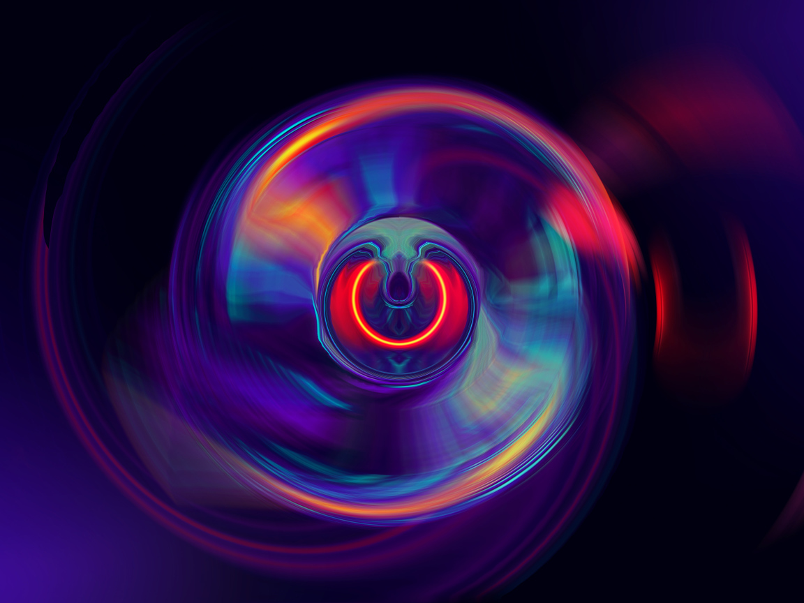 Разноцветная спиральная иллюзия 
