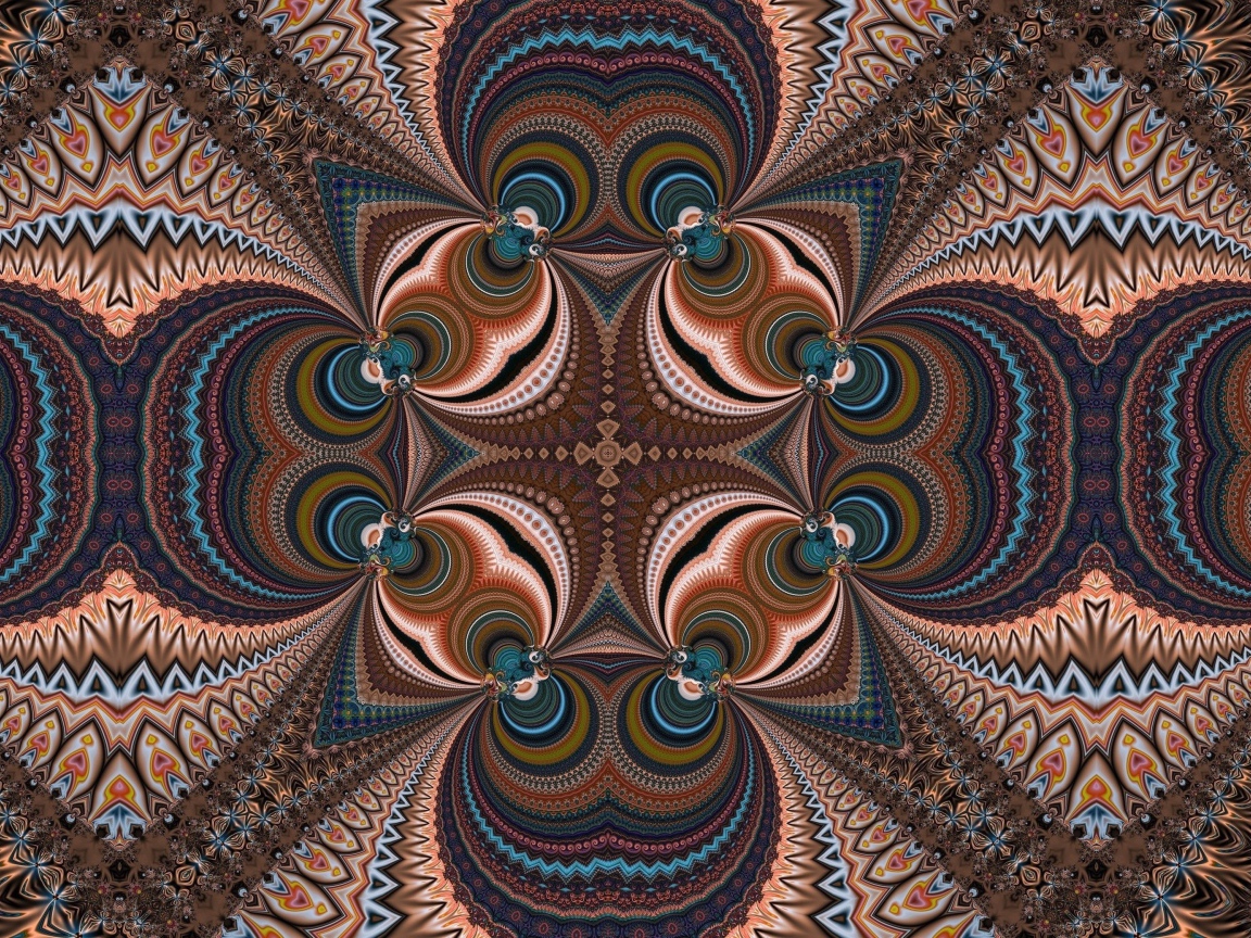 Multicolored beautiful kaleidoscope pattern