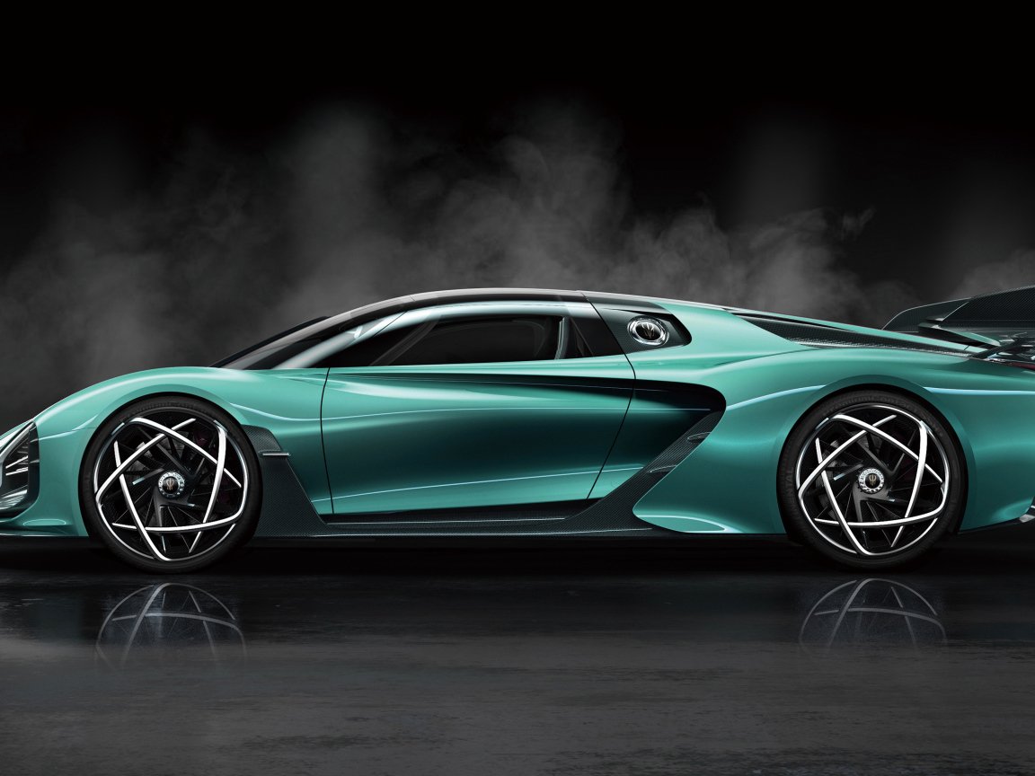 Быстрый автомобиль Hongqi S9 2020 года вид сбоку 