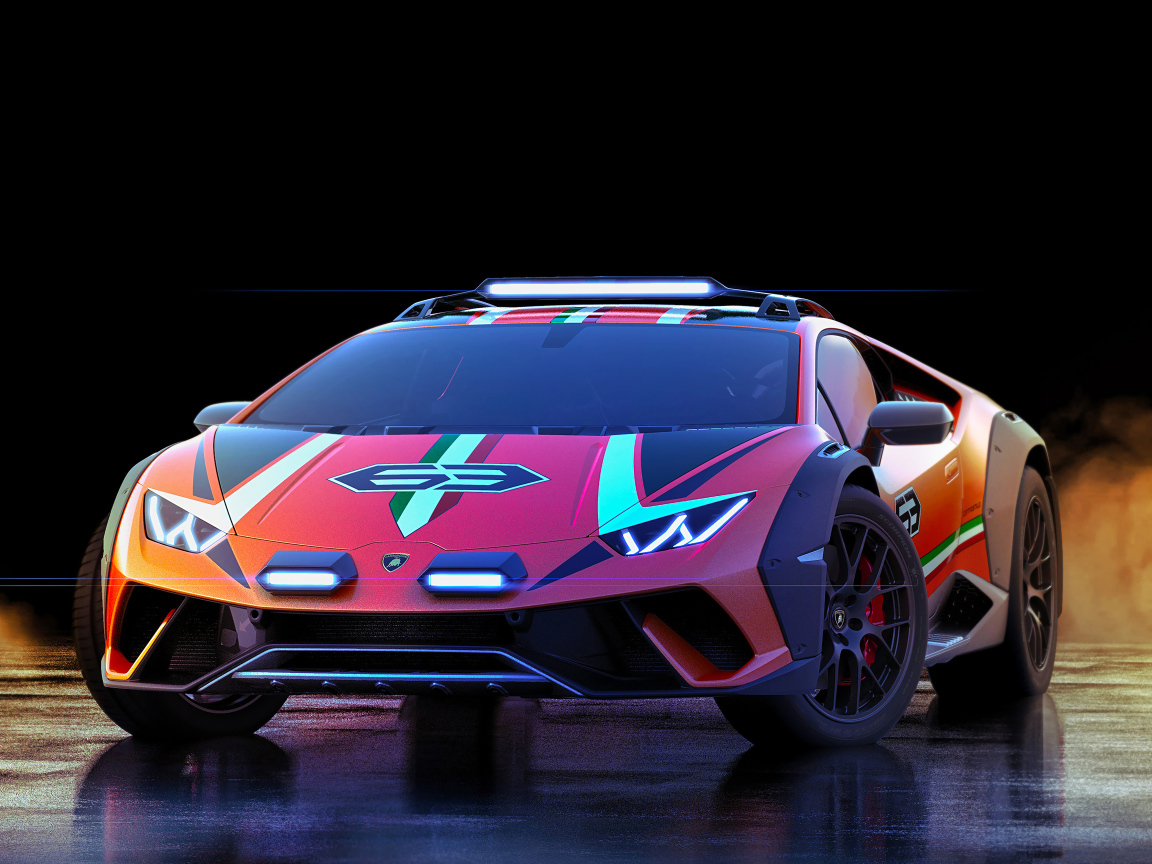 Спорткар  Lamborghini Huracan Sterrato, 2019 года