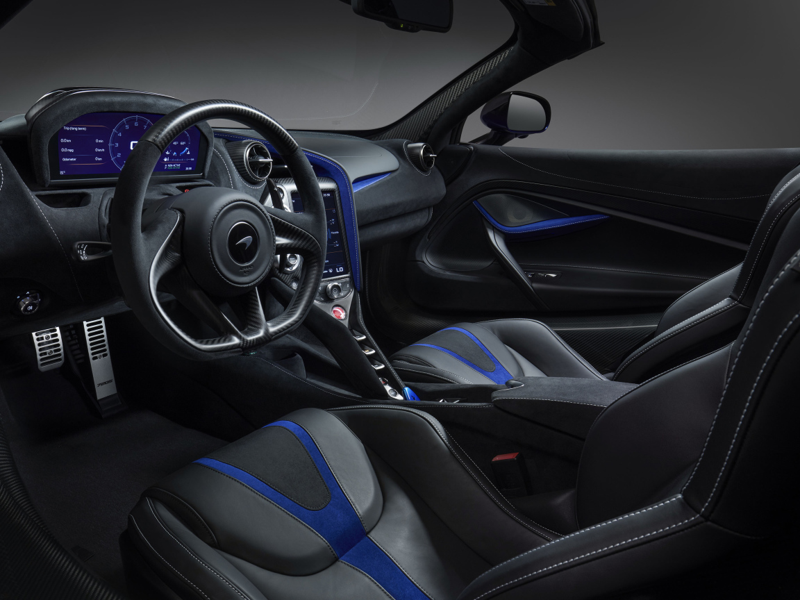 Салон автомобиля McLaren 720S Spider,  2019 года 