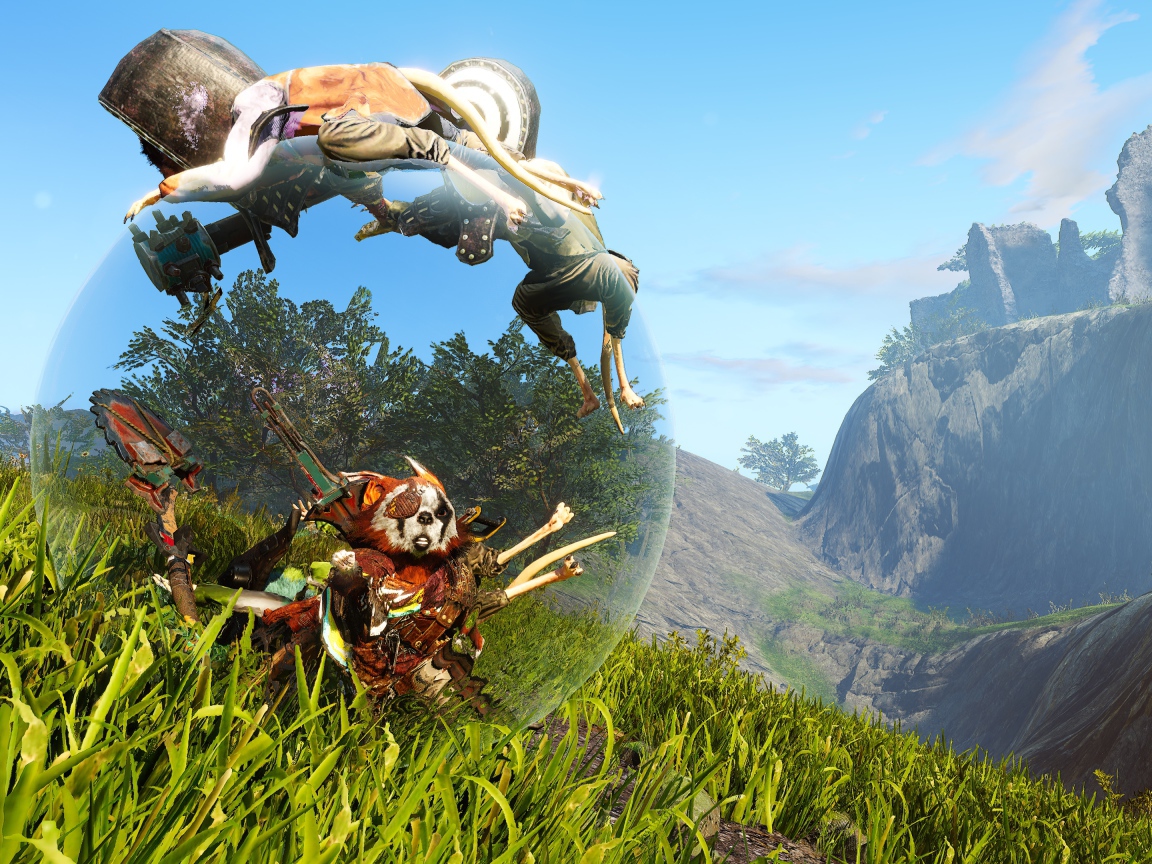 Скриншот компьютерной игры Biomutant, 2019