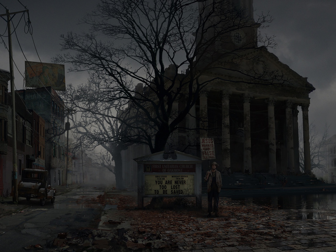 Скриншот компьютерной игры The Sinking City, 2019 года