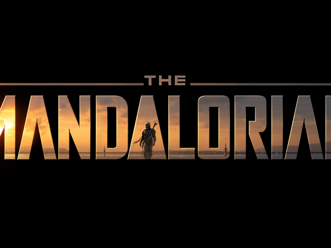 Постер сериала  Мандалорианец на черном фоне, 2019