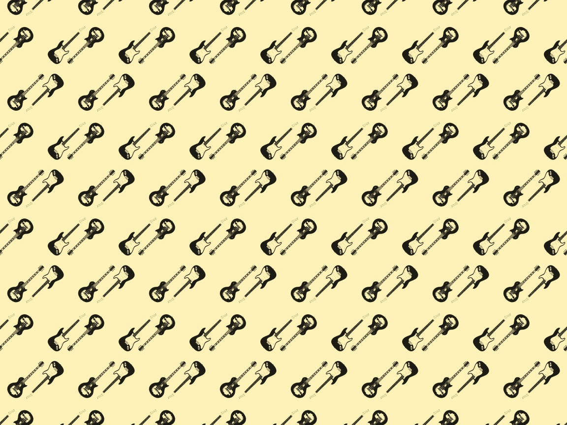 Много электрический гитар на бежевом фоне