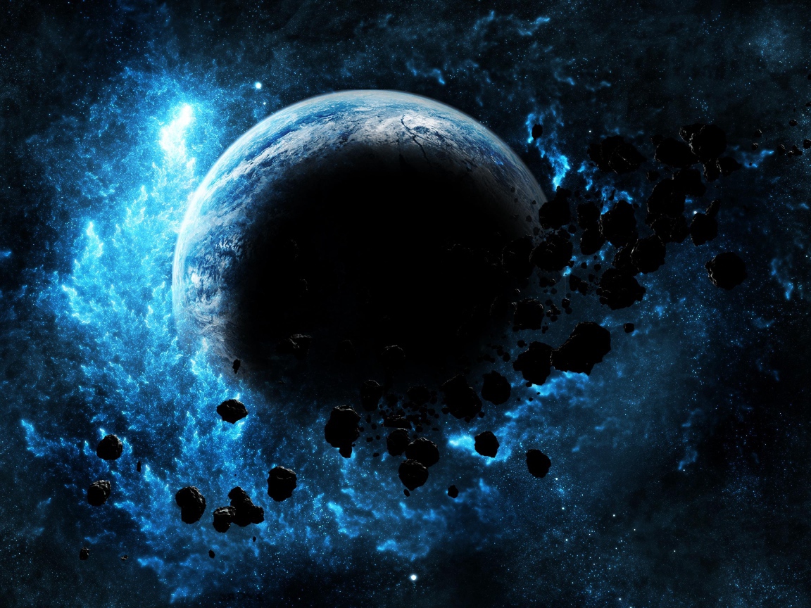 Астероидный дождь приближается к планете земля