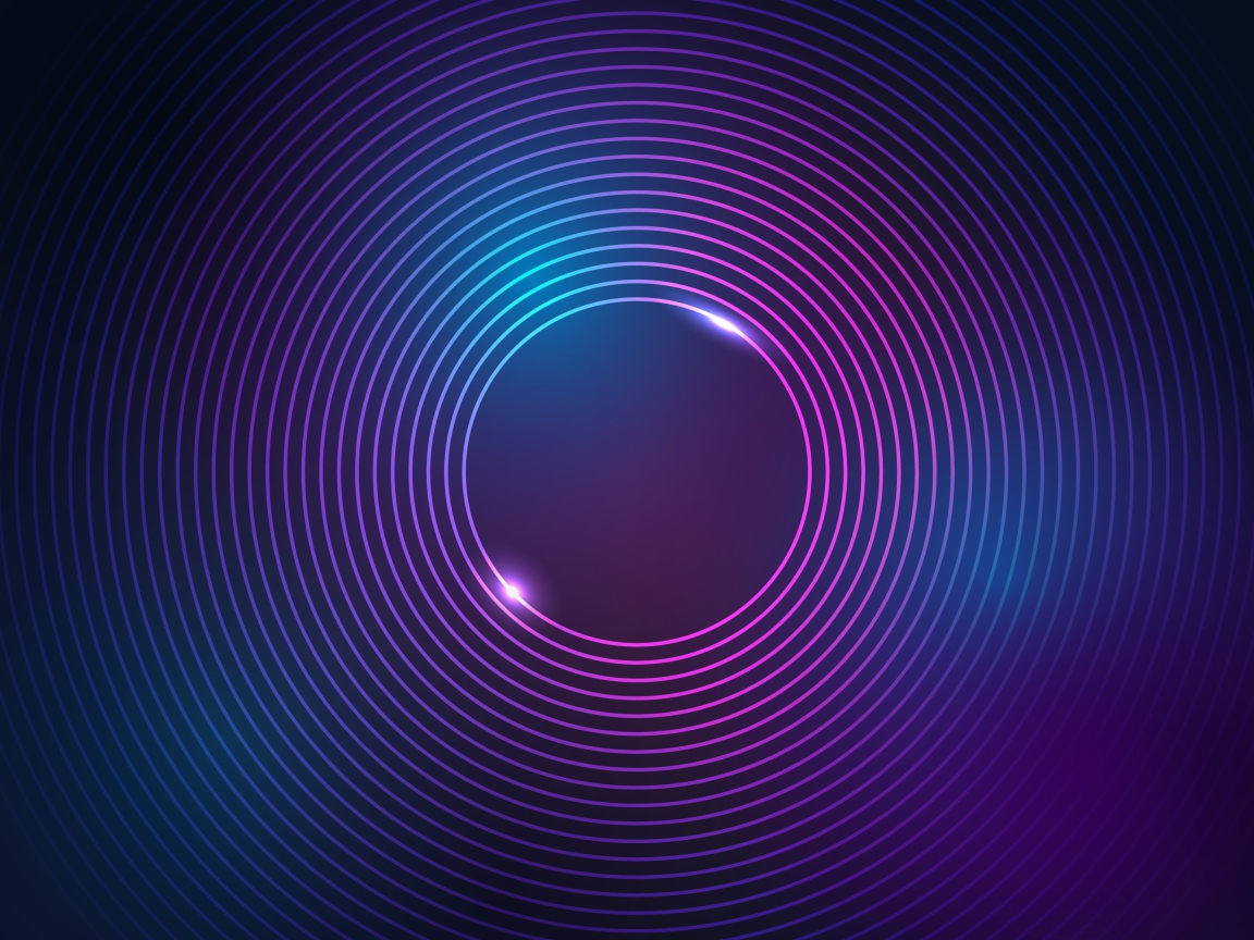 Неоновые сиреневые яркие круги 