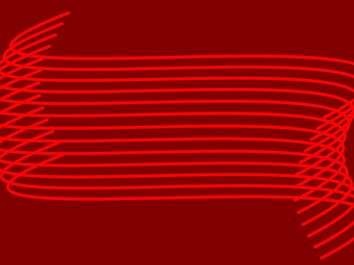 Алые абстрактные волны на красном фоне 