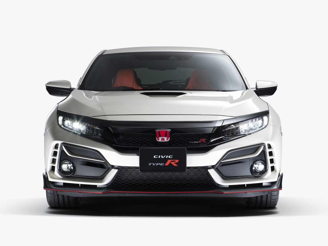 Автомобиль Honda Civic Type R 2020 года вид спереди