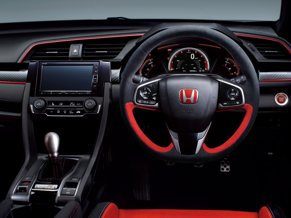Салон автомобиля Honda Civic Type R 2020 года 