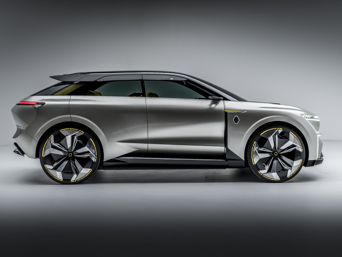 Кроссовер Renault Morphoz 2020 года на сером фоне