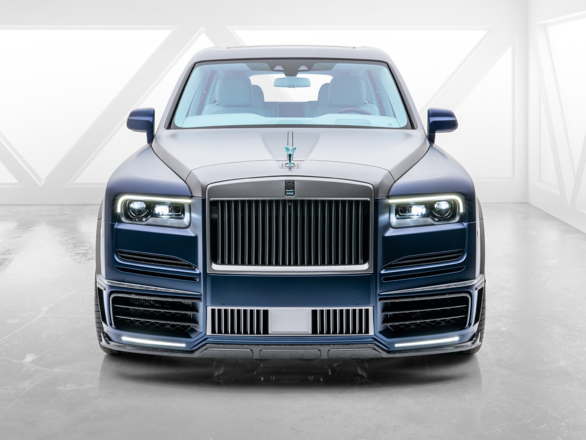Expensive 2020 Mansory Rolls-Royce Cullinan Coastline car front view