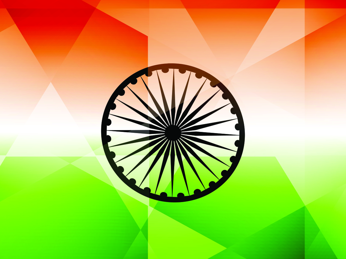 Флаг Индии, векторная графика