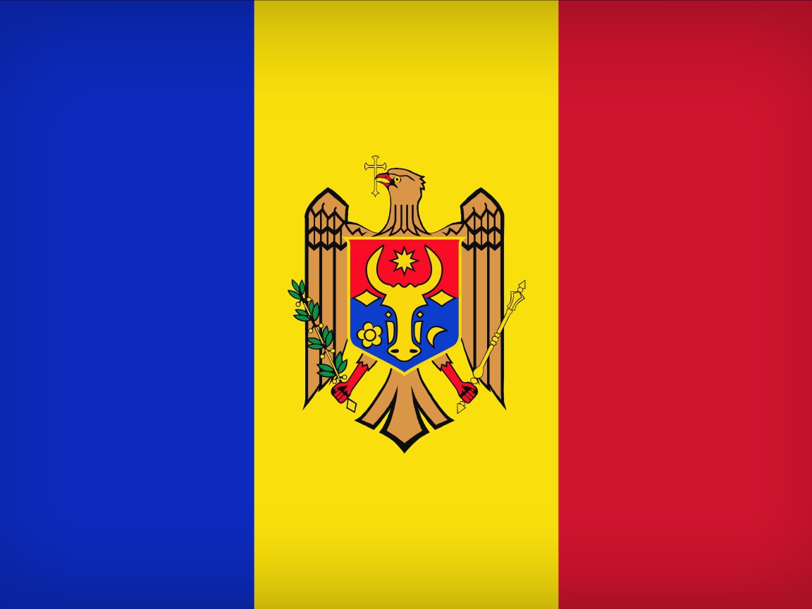 Трехцветный флаг Молдовы 
