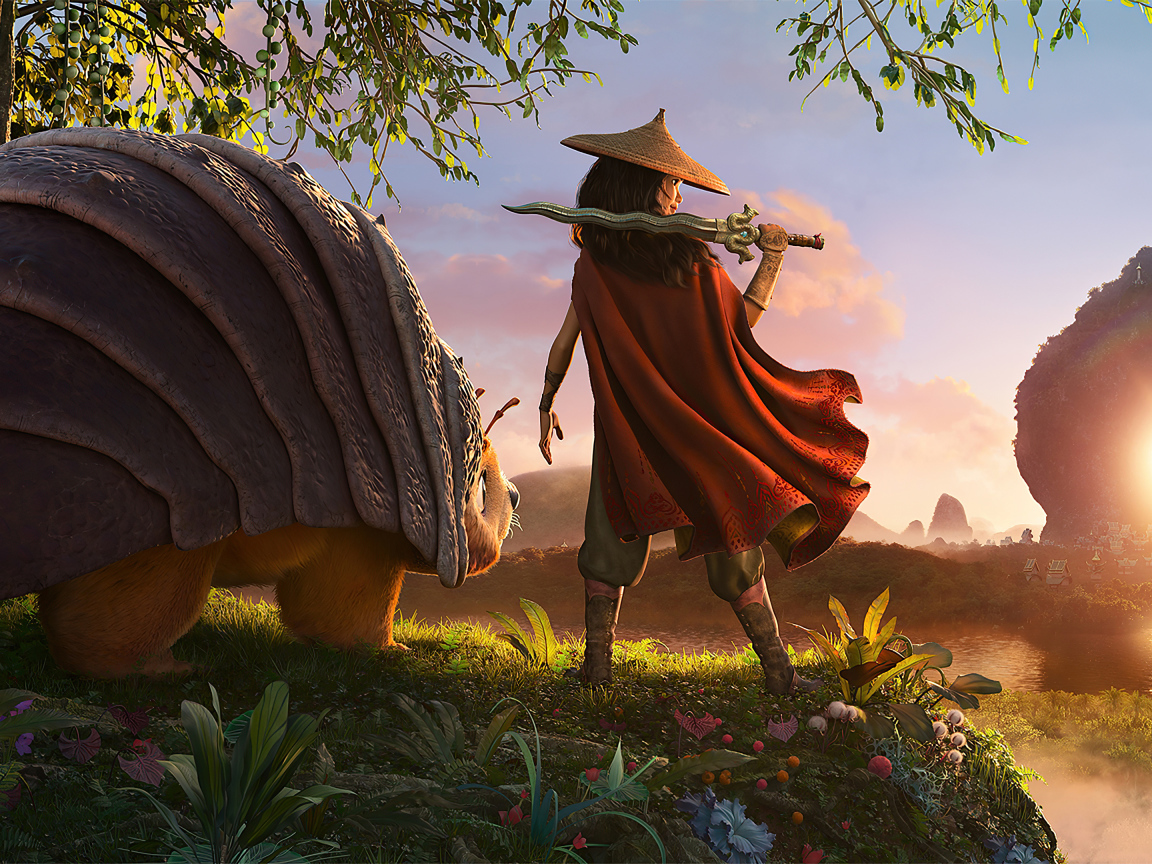 Кадр нового мультфильма Рейя и последний дракон, 2021