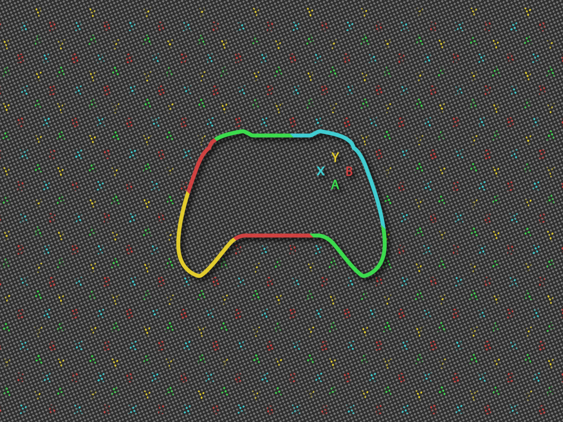 Нарисованный Xbox  контроллер 