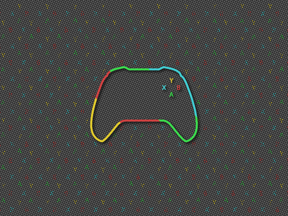 Нарисованный Xbox  контроллер 