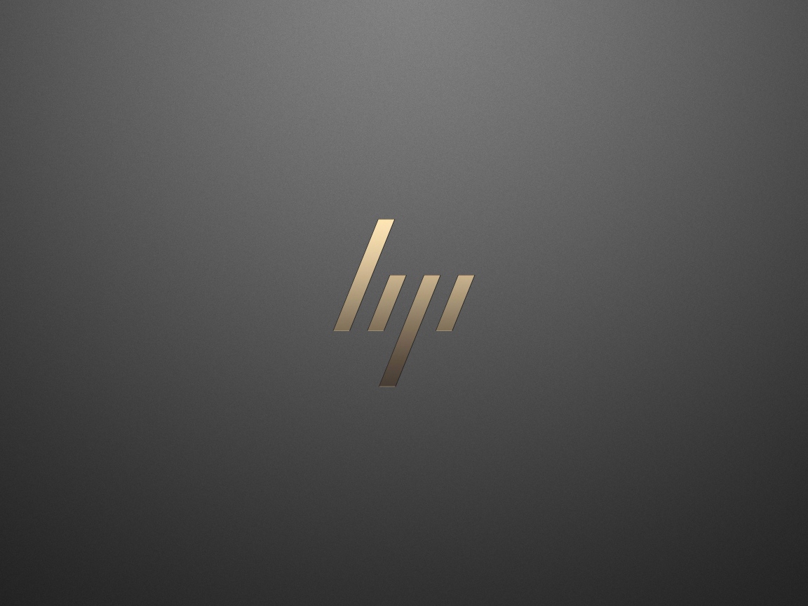 Значок hp на сером фоне