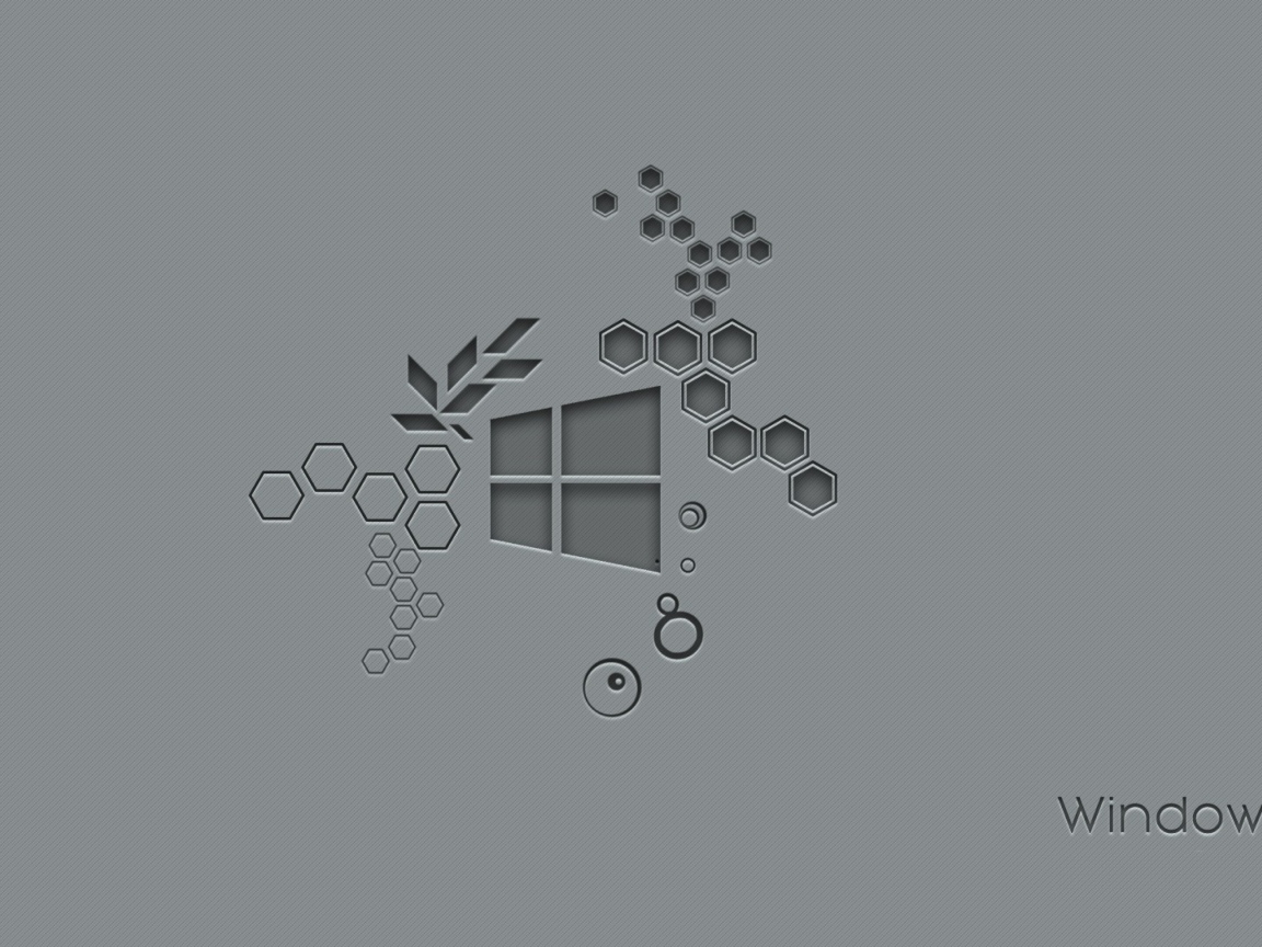 Значок Windows 10 на сером фоне 