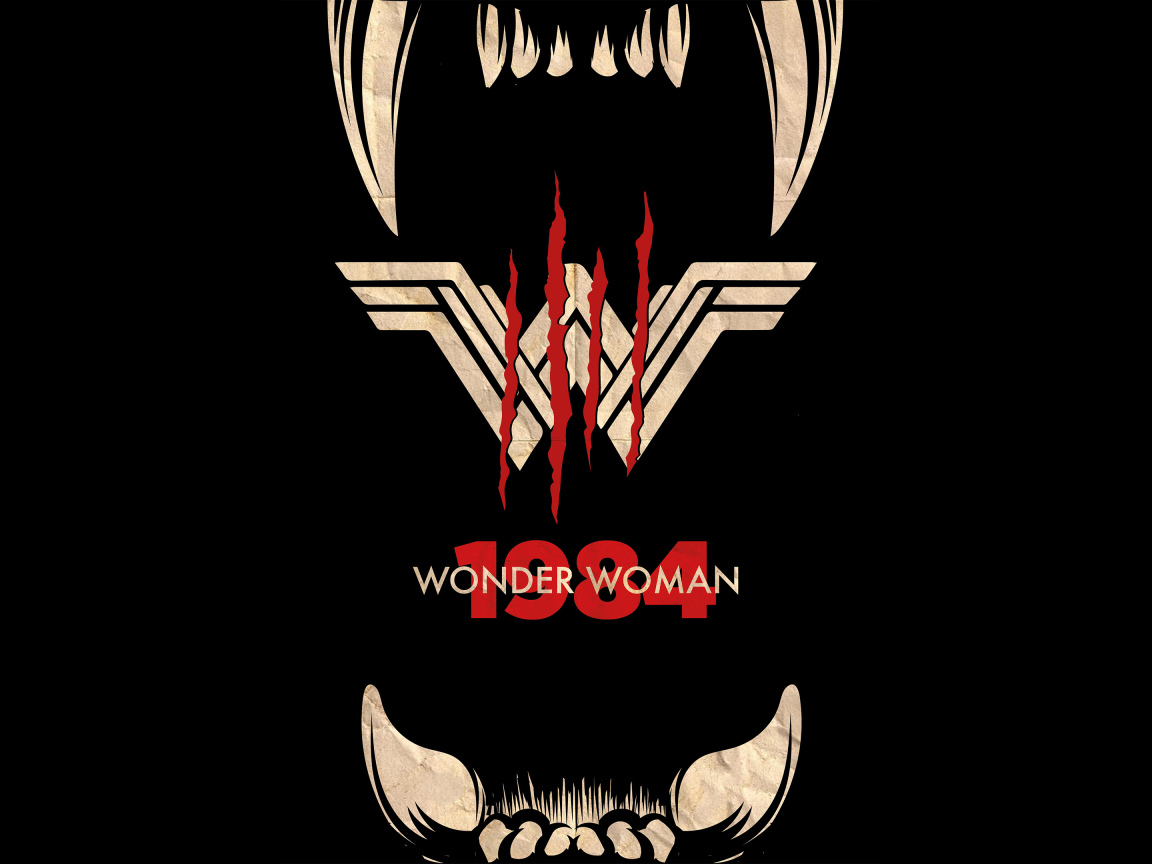 Poster for the new film Wonder Woman: 1984, 2020