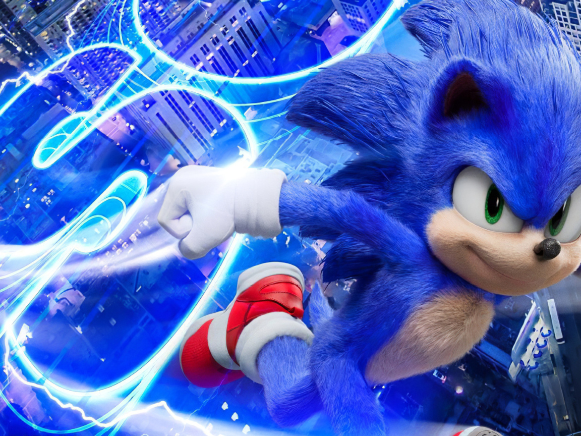 The main character of the movie Sonic in the movie, 2020