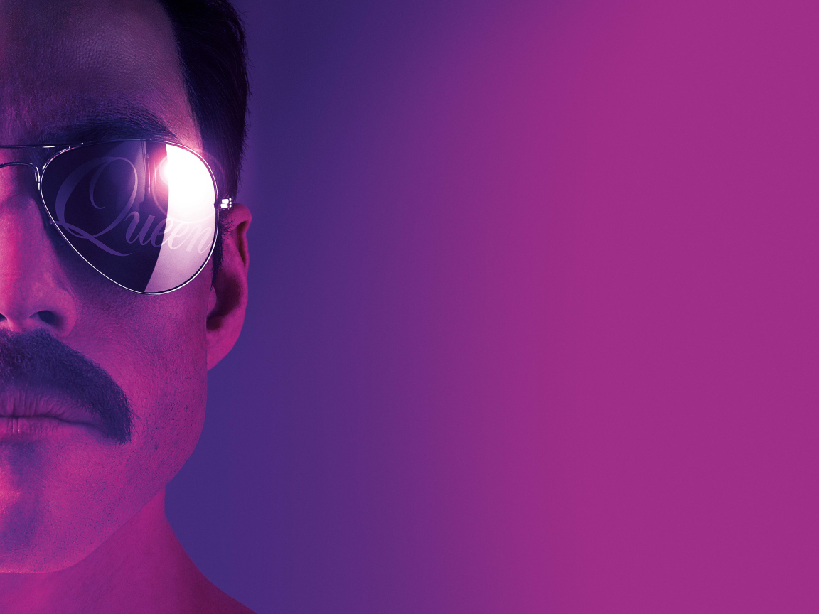 Легендарный певец Фредди Меркьюри на розовом фоне