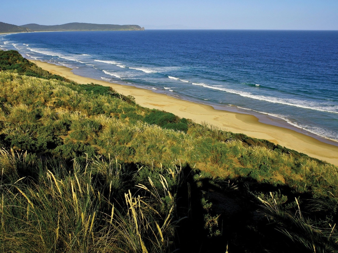 Вид на морское побережье 