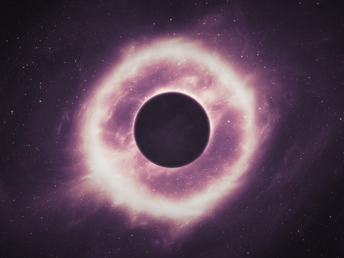 Планета в солнечной системе в огненном круге 