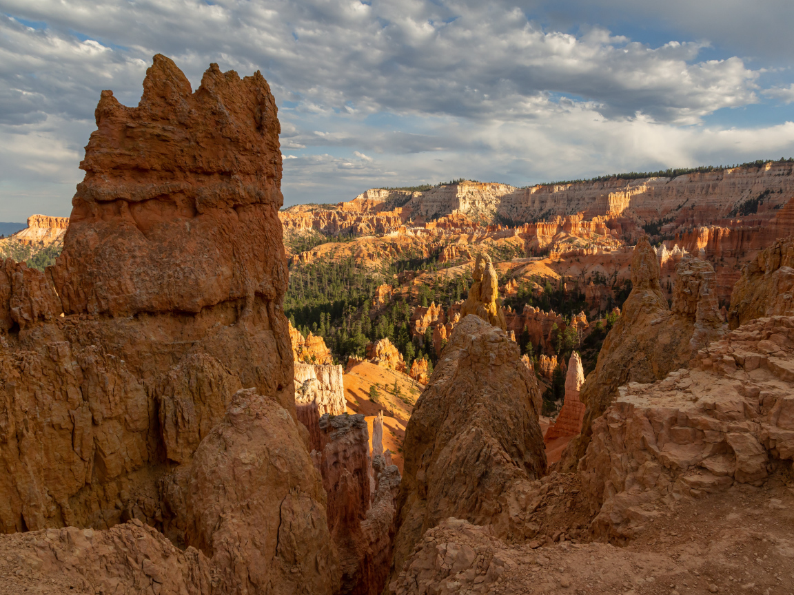 Вид на живописный Брайс-Каньон, США