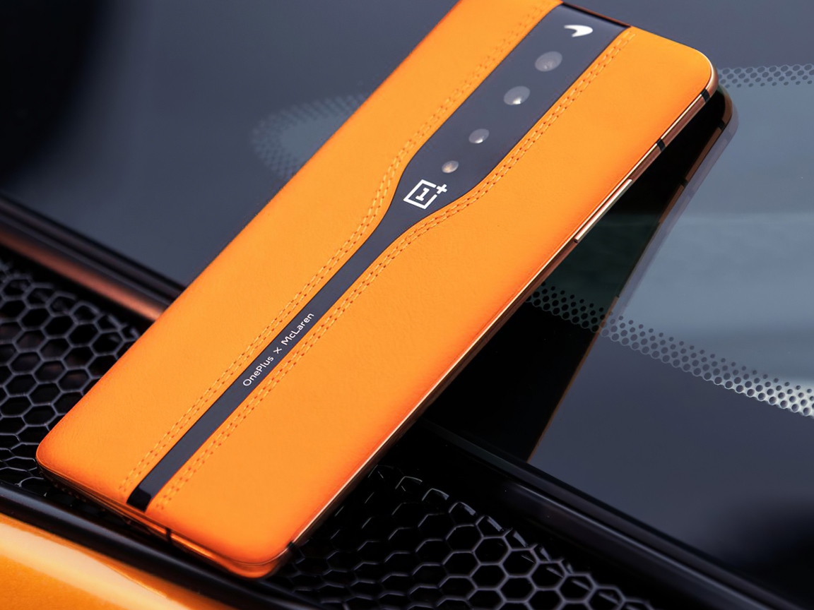 Тонкий новый оранжевый смартфон  OnePlus Concept One, 2020