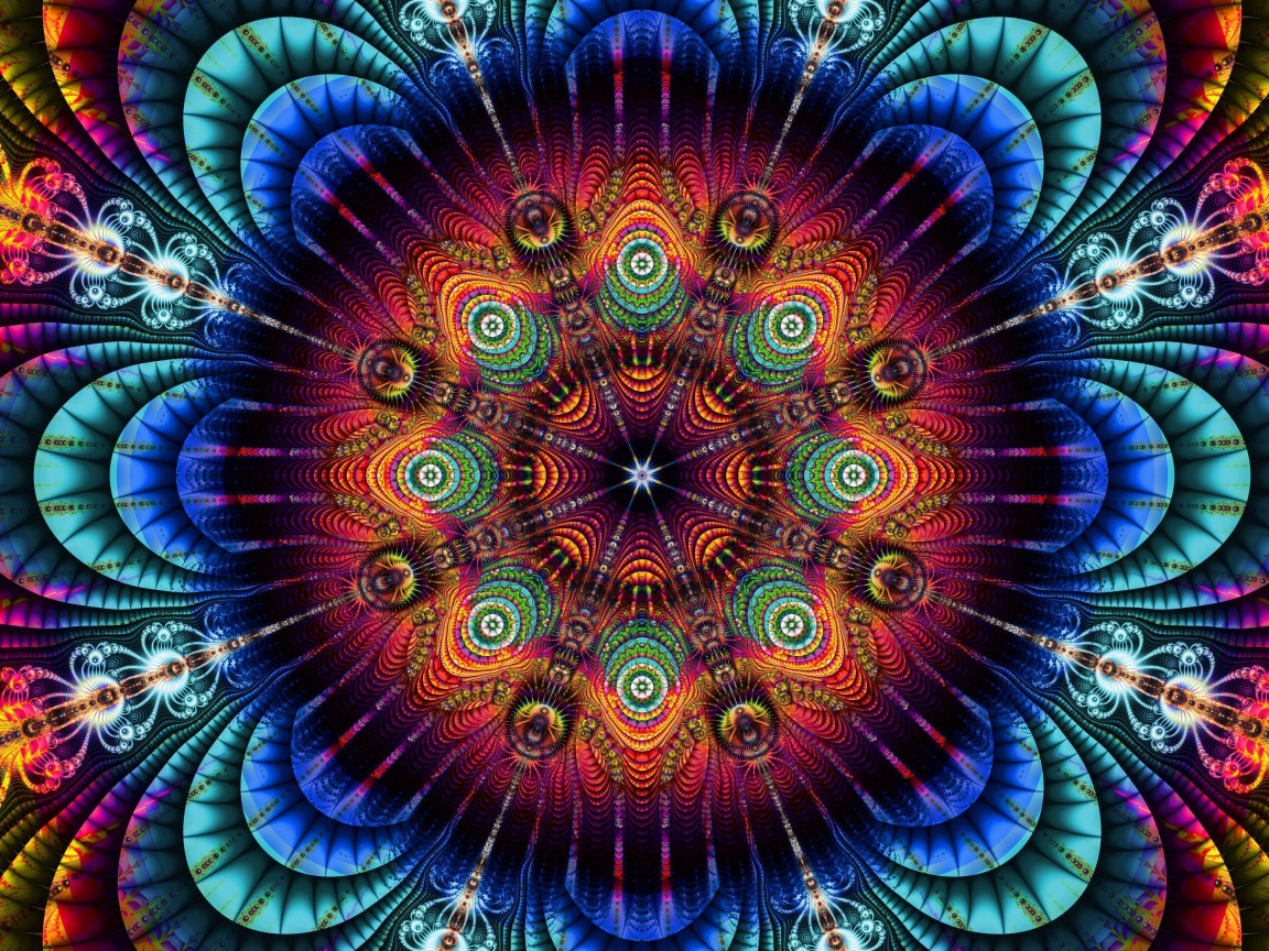 Красивый абстрактный красочный рисунок 