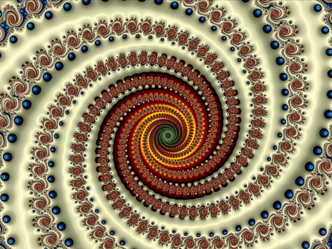 Коричневая градиентная спираль 