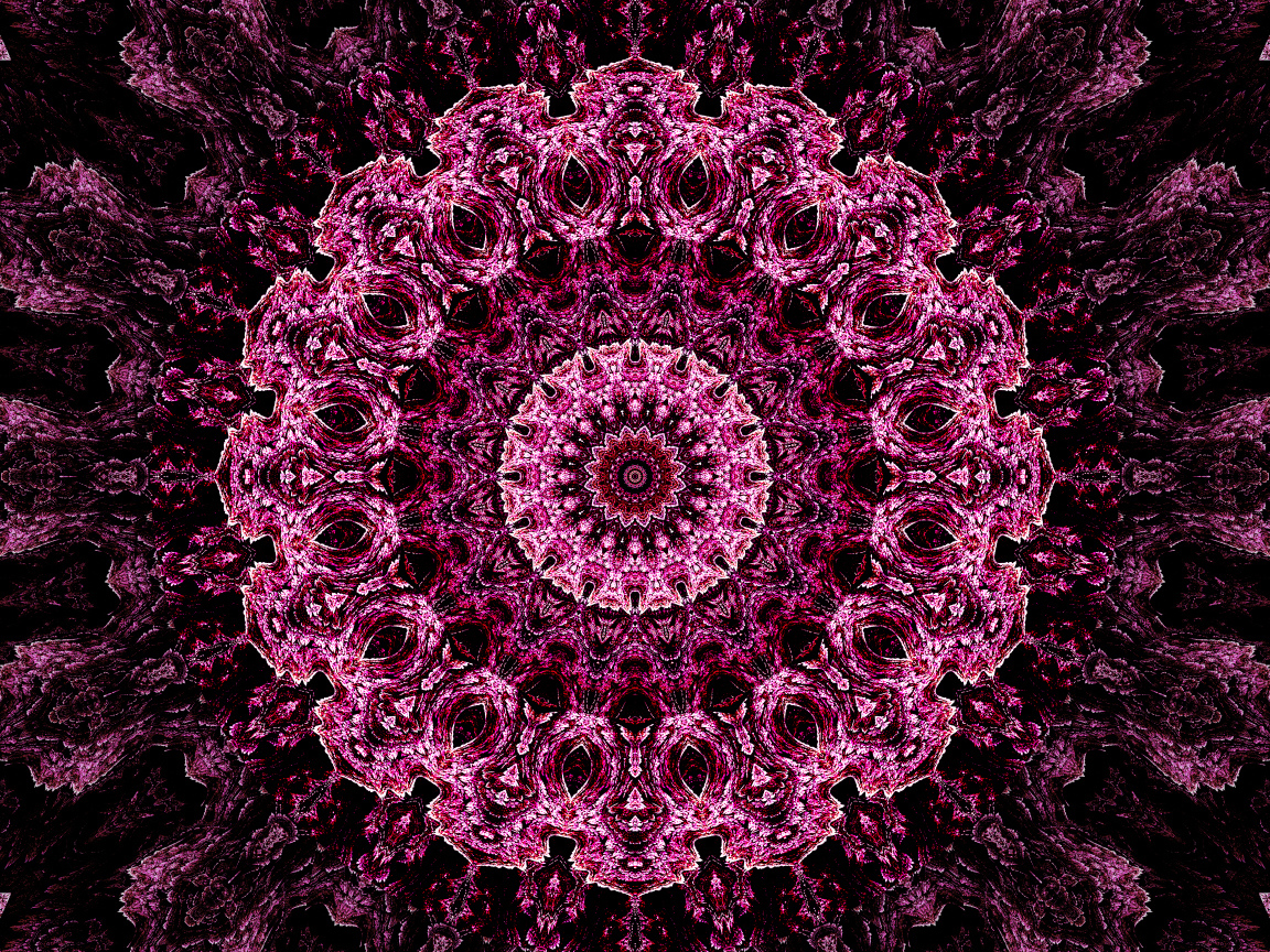 Необычный абстрактный розовый рисунок