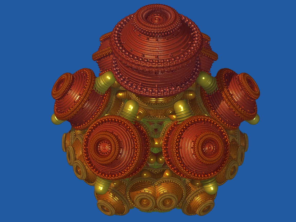 Необычный цифровой дизайн на голубом фоне