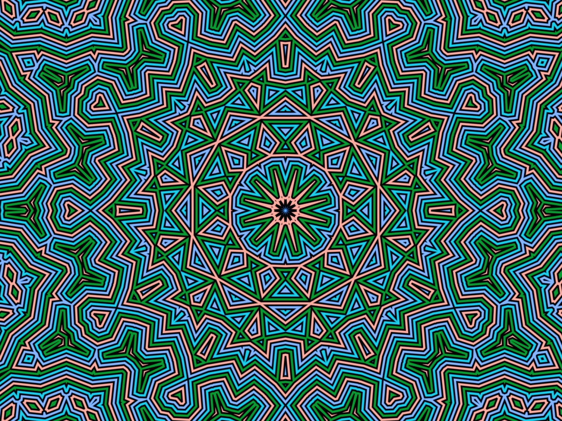 Необычный фрактальный узор 