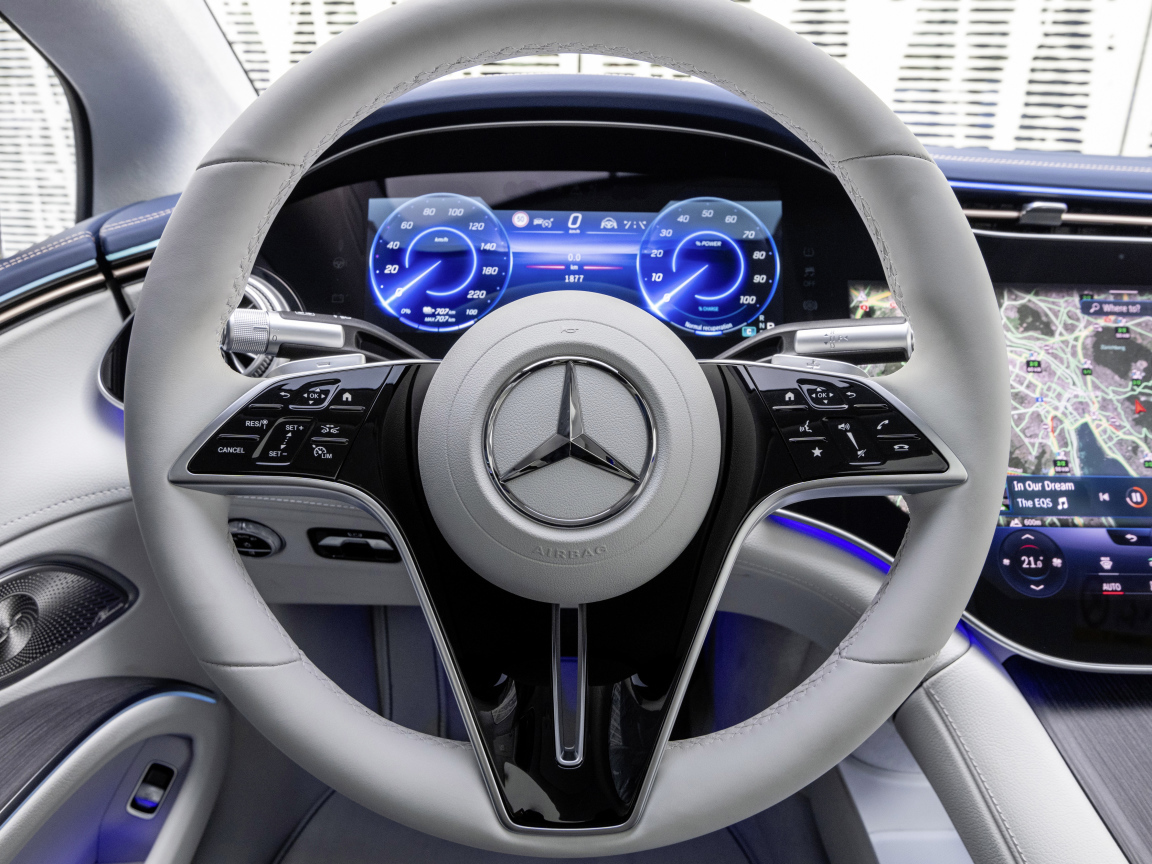 Руль автомобиля Mercedes-Benz EQS 450+ AMG Line 2021 года