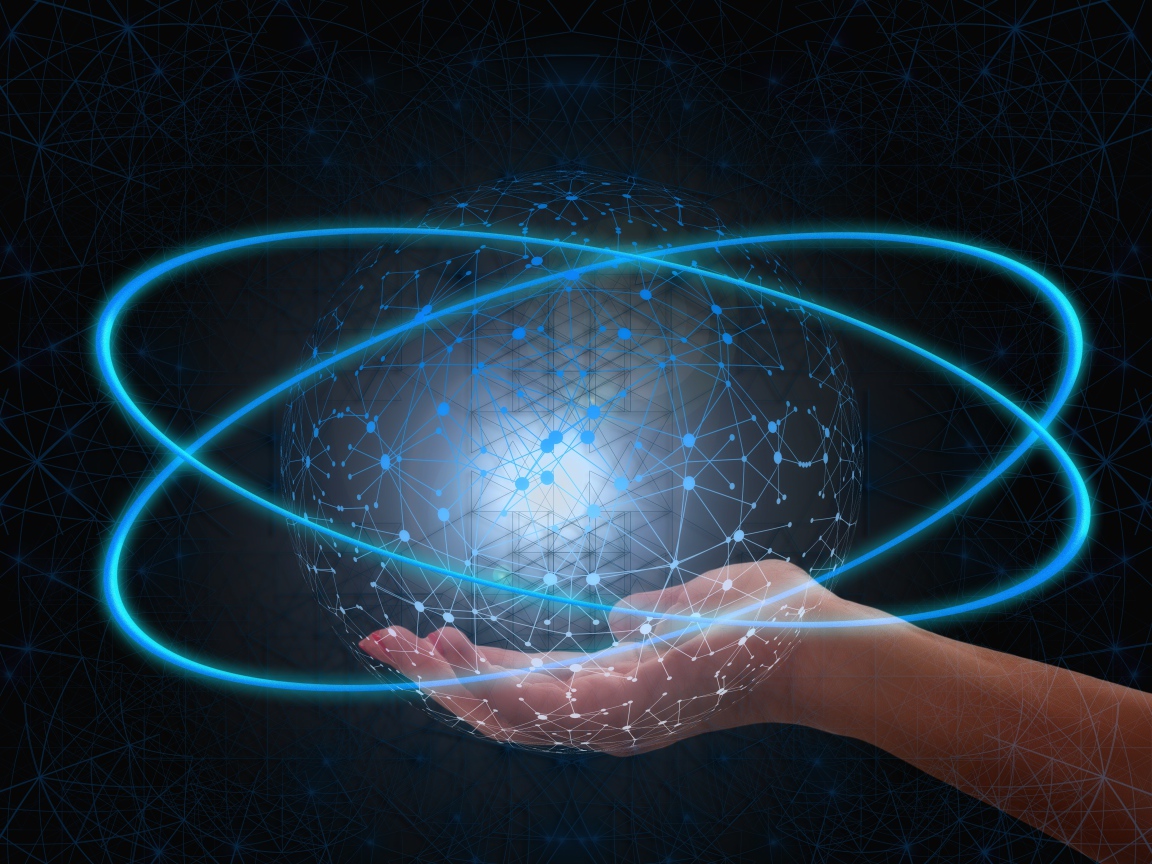 Всемирная паутина в неоновой сфере