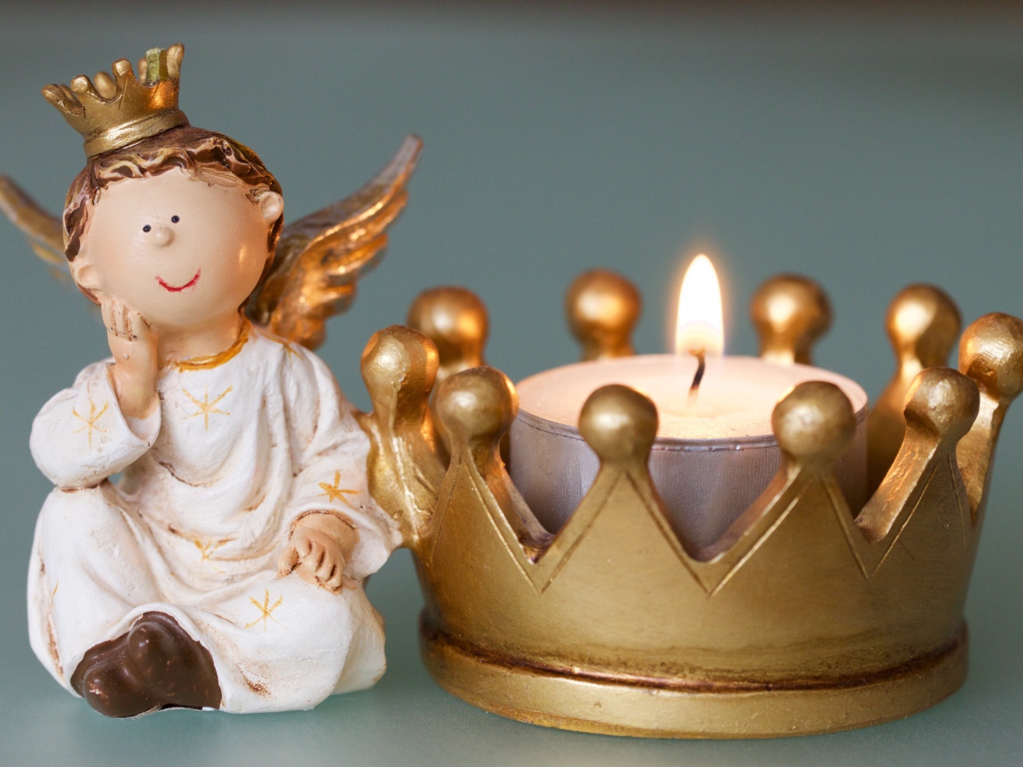 Статуэтка ангел со свечой