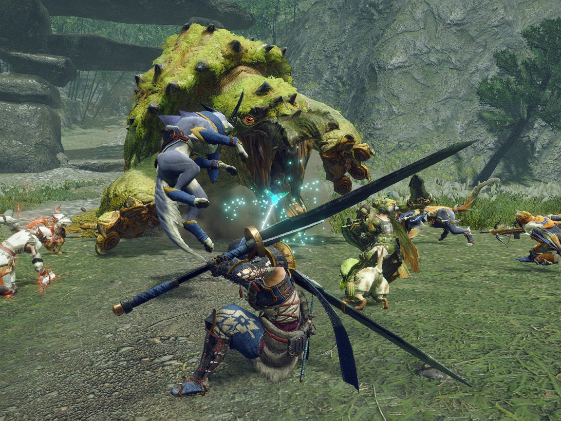 Скриншот игры Monster Hunter Rise, 2021