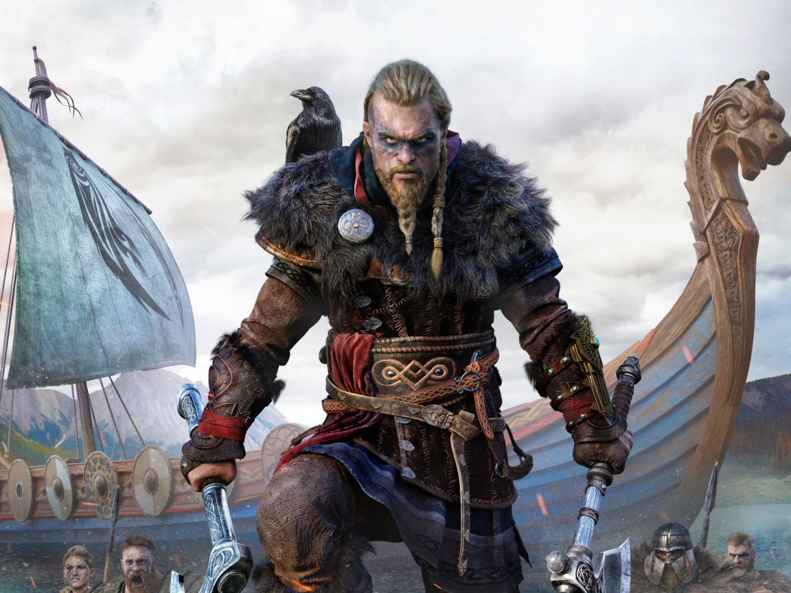 Викинг из компьютерной игры Assassin’s Creed Valhalla