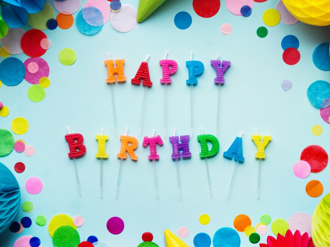 Праздничные свечи и украшения на день  рождения