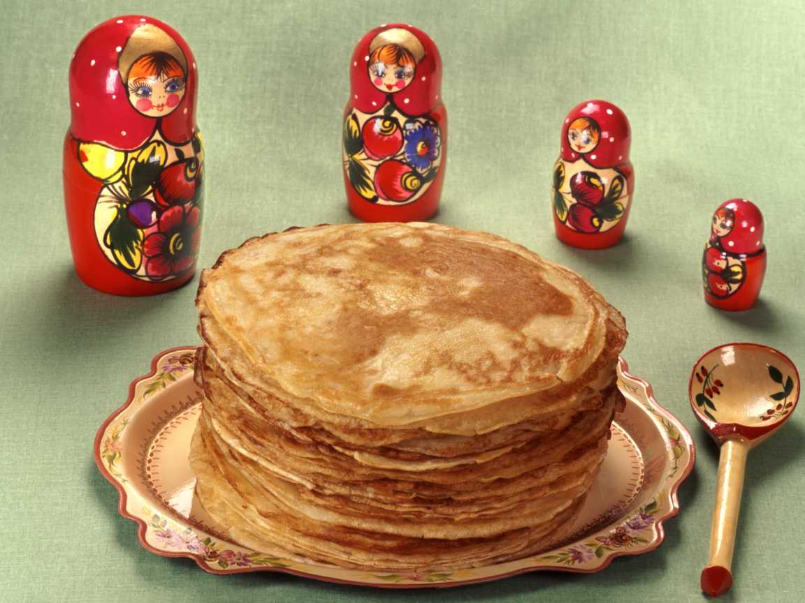 Блины с матрешками на Масленицу