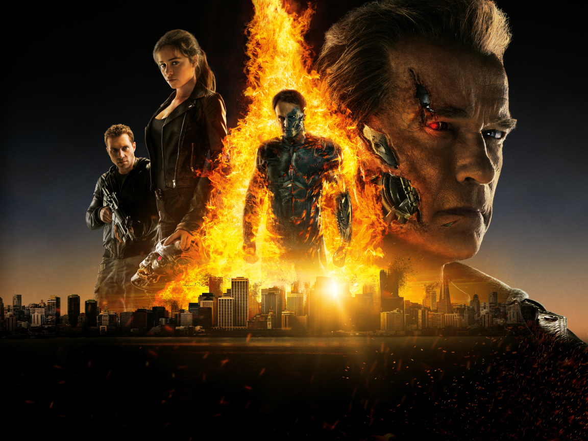 Vivid poster of the movie Terminator Genisys