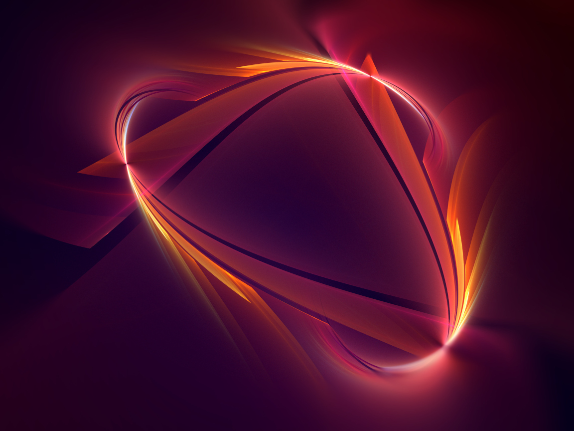 Абстрактный огненный хвост на красном фоне