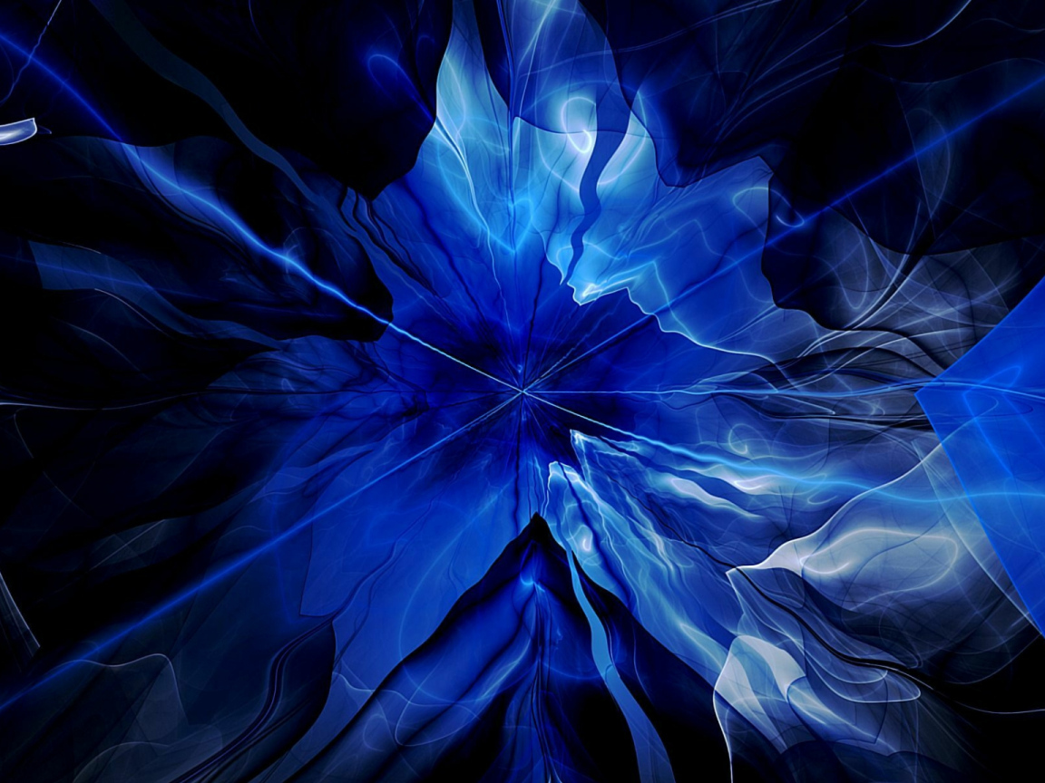 Голубой необычный абстрактный узор